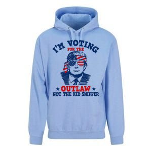 IM Voting For The Outlaw Not The Ki.D Sniffer Trump 2024 Unisex Surf Hoodie