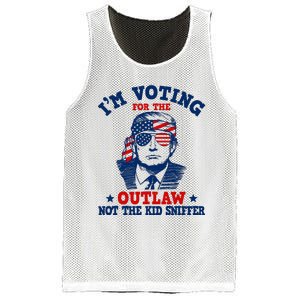 IM Voting For The Outlaw Not The Ki.D Sniffer Trump 2024 Mesh Reversible Basketball Jersey Tank