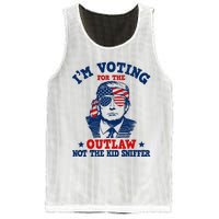 IM Voting For The Outlaw Not The Ki.D Sniffer Trump 2024 Mesh Reversible Basketball Jersey Tank