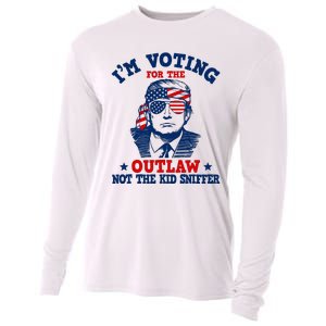 IM Voting For The Outlaw Not The Ki.D Sniffer Trump 2024 Cooling Performance Long Sleeve Crew