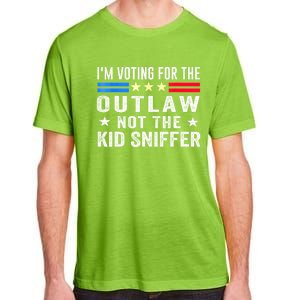 Im Voting For The Outlaw Not The Sniffer 2024 Messy Bun Gift Adult ChromaSoft Performance T-Shirt