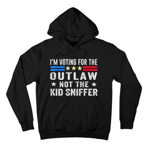 Im Voting For The Outlaw Not The Sniffer 2024 Messy Bun Gift Hoodie