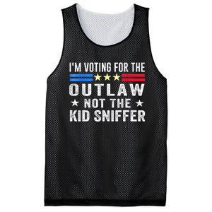 Im Voting For The Outlaw Not The Sniffer 2024 Messy Bun Gift Mesh Reversible Basketball Jersey Tank