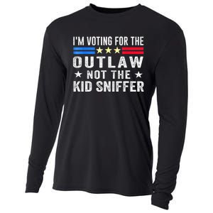 Im Voting For The Outlaw Not The Sniffer 2024 Messy Bun Gift Cooling Performance Long Sleeve Crew