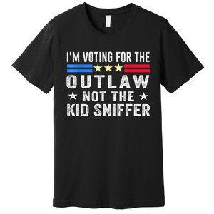 Im Voting For The Outlaw Not The Sniffer 2024 Messy Bun Gift Premium T-Shirt