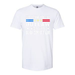 Im Voting For The Outlaw Not The Sniffer 2024 Messy Bun Gift Softstyle CVC T-Shirt