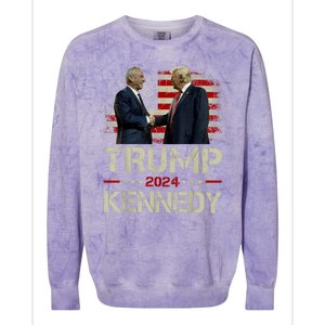 IM Voting For Trump And Kennedy 2024 Trump 2024 Colorblast Crewneck Sweatshirt