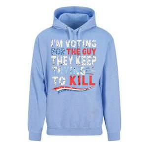 IM Voting For The Guy They Keep Trying To Kill 2024 Usa Unisex Surf Hoodie