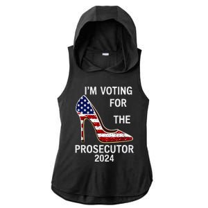 I’M Voting For The Prosecutor High Heel Stilettos Us Flag Ladies PosiCharge Tri-Blend Wicking Draft Hoodie Tank