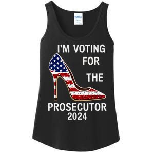 I’M Voting For The Prosecutor High Heel Stilettos Us Flag Ladies Essential Tank