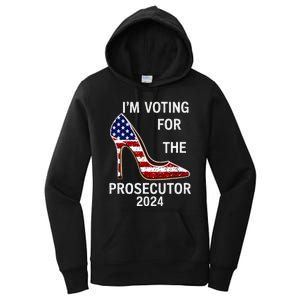 I’M Voting For The Prosecutor High Heel Stilettos Us Flag Women's Pullover Hoodie