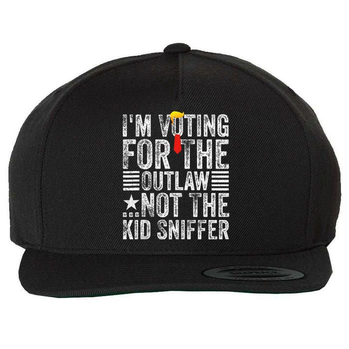 IM Voting For The Outlaw Not The Sniffer Wool Snapback Cap