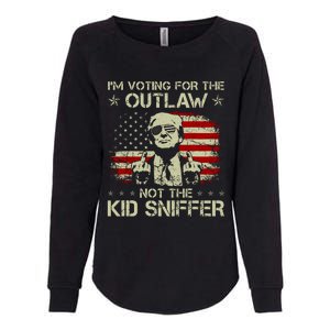 IM Voting For The Outlaw Not The Ki.D Sniffer Trump 2024 Womens California Wash Sweatshirt