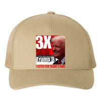 I Voted For Trump 3 Times Yupoong Adult 5-Panel Trucker Hat