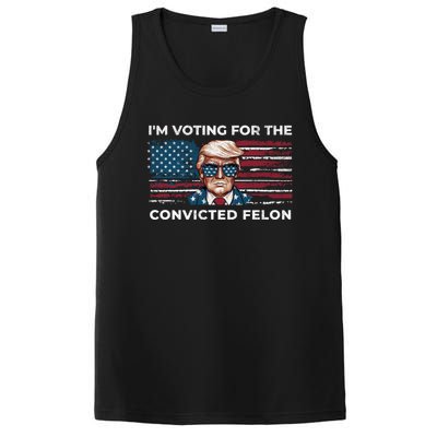 IM Voting For The Convicted Felon Funny Pro Trump 2024 Gift PosiCharge Competitor Tank