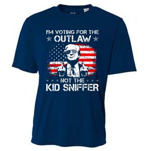 IM Voting For The Outlaw Not The Ki.D Sniffer Trump 2024 Cooling Performance Crew T-Shirt