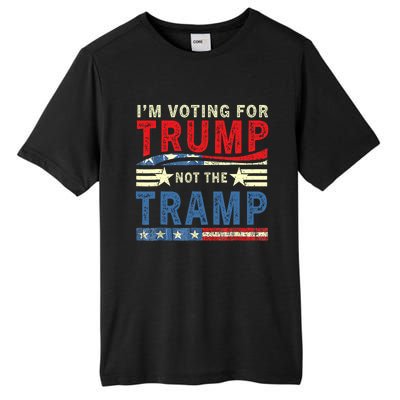 IM Voting For Trump Not The Tramp Trump Vance 2024 Vintage Tall Fusion ChromaSoft Performance T-Shirt