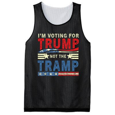 IM Voting For Trump Not The Tramp Trump Vance 2024 Vintage Mesh Reversible Basketball Jersey Tank