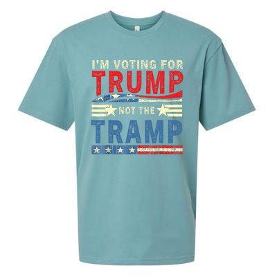 IM Voting For Trump Not The Tramp Trump Vance 2024 Vintage Sueded Cloud Jersey T-Shirt