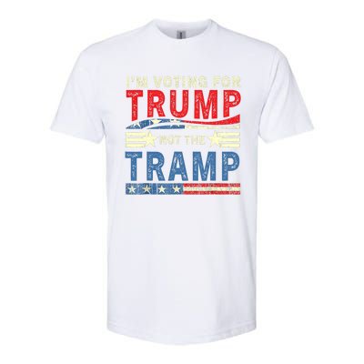 IM Voting For Trump Not The Tramp Trump Vance 2024 Vintage Softstyle CVC T-Shirt