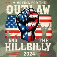 IM Voting For The Outlaw And The Hillbilly 2024 Us Flag Legacy Tie Dye Trucker Hat
