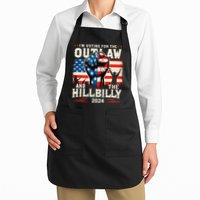 IM Voting For The Outlaw And The Hillbilly 2024 Us Flag Apron