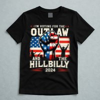 IM Voting For The Outlaw And The Hillbilly 2024 Us Flag T-Shirt