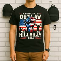 IM Voting For The Outlaw And The Hillbilly 2024 Us Flag T-Shirt