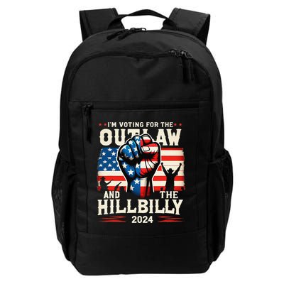 IM Voting For The Outlaw And The Hillbilly 2024 Us Flag Backpack