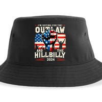 IM Voting For The Outlaw And The Hillbilly 2024 Us Flag Sustainable Bucket Hat