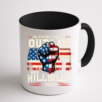 IM Voting For The Outlaw And The Hillbilly 2024 Us Flag Mug