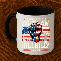 IM Voting For The Outlaw And The Hillbilly 2024 Us Flag Mug