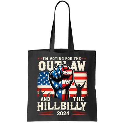 IM Voting For The Outlaw And The Hillbilly 2024 Us Flag Bag