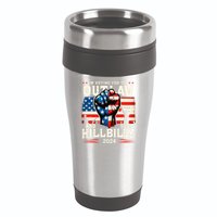 IM Voting For The Outlaw And The Hillbilly 2024 Us Flag 16oz Travel Tumbler