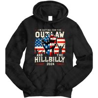 IM Voting For The Outlaw And The Hillbilly 2024 Us Flag Tie Dye Hoodie