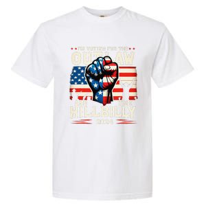 IM Voting For The Outlaw And The Hillbilly 2024 Us Flag Garment-Dyed Heavyweight T-Shirt