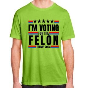 IM Voting For The Felon Trump 2024 Proud Supporter Adult ChromaSoft Performance T-Shirt