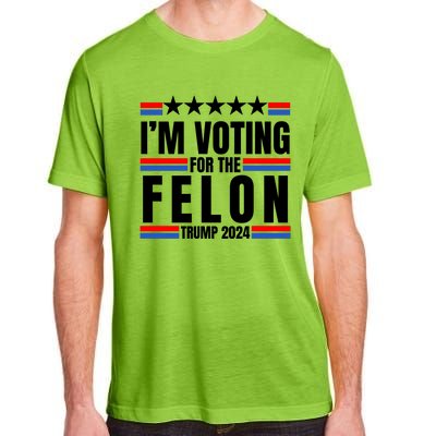 IM Voting For The Felon Trump 2024 Proud Supporter Adult ChromaSoft Performance T-Shirt