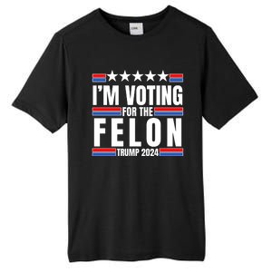 IM Voting For The Felon Trump 2024 Proud Supporter Tall Fusion ChromaSoft Performance T-Shirt