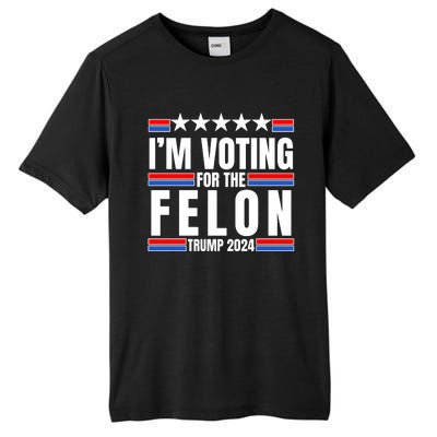 IM Voting For The Felon Trump 2024 Proud Supporter Tall Fusion ChromaSoft Performance T-Shirt