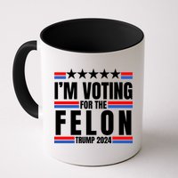 IM Voting For The Felon Trump 2024 Proud Supporter Mug
