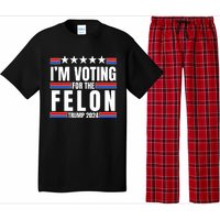 IM Voting For The Felon Trump 2024 Proud Supporter Pajama Set