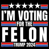IM Voting For The Felon Trump 2024 Proud Supporter Cooling Performance Long Sleeve Crew