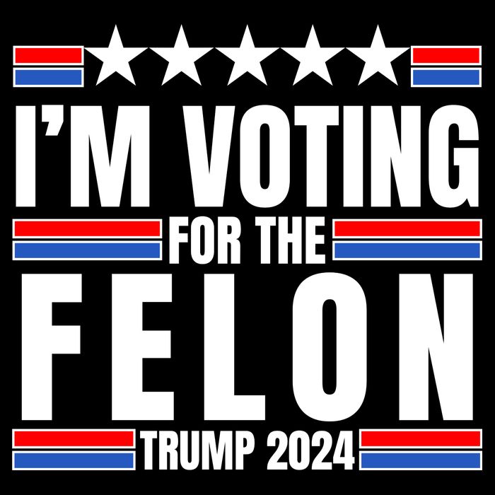 IM Voting For The Felon Trump 2024 Proud Supporter Kids T-Shirt