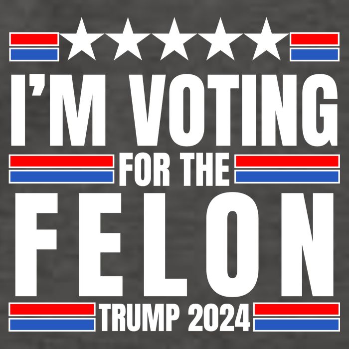 IM Voting For The Felon Trump 2024 Proud Supporter Vector Backpack