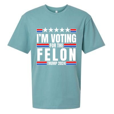 IM Voting For The Felon Trump 2024 Proud Supporter Sueded Cloud Jersey T-Shirt