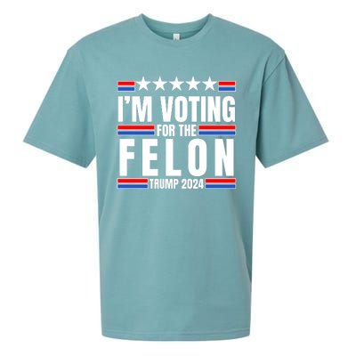 IM Voting For The Felon Trump 2024 Proud Supporter Sueded Cloud Jersey T-Shirt