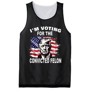 Im Voting For The Convicted Felon 2024 Funny Pro Trump Mesh Reversible Basketball Jersey Tank