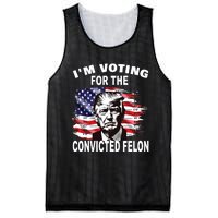 Im Voting For The Convicted Felon 2024 Funny Pro Trump Mesh Reversible Basketball Jersey Tank