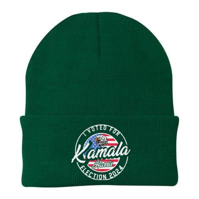 I Voted For Kamala Harris 2024 Support IM With Her Democrat Knit Cap Winter Beanie